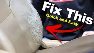 Quick Leather Fix That Looks Shockingly Good | Car Seat and Furniture Repair DIY