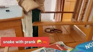 Snake with prank 🤪🦐😨😨