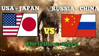 RUSSIA & CHINA vs USA & JAPAN in 2023 Military power Comparison who is the strongest between them .