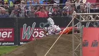 Sacha Coenen hits the ground in MX2 Qualifying Race #MXGPFlanders