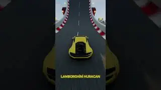 КАКОЙ АВТОМОБИЛЬ ПОДНИМАЕТСЯ ВЫШЕ? #cars #beamngdrive #beamnghighspeedjump #porsche #audi #shorts #ford