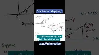 Conformal Mapping | Rotation #complexanalysis #mathslecture #csirnetmaths #mathematics #shorts