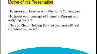 Network Theory: KIRCHOFF'S CURRENT LAW in more interesting way