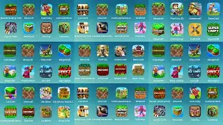 Minecraft, Mecraft Building, Lokicraft, Pixel Gun 3D, CubicMagic, Lava Craft, Craftsman, Idle Miner