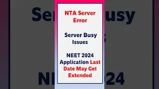 NEET 2024 Aadhaar Verification Issue and OTP Issue|Last Date for NEET  Application#neet2024 #shorts