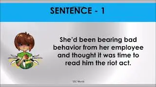 READ THE RIOT ACT Idiom 933 # Meaning and five sentences # SSC Words