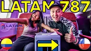 LATAM AIRLINES B787-8 BUSINESS CLASS FLIGHT | CARTAGENA TO SANTIAGO