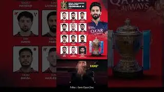 IPL 2025 RCB vs RR PLAYING 11 I RCB PLAYING 11 #rcb #shortvideo #shorts #rcbvsrr #trendingshorts