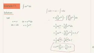 Integration by parts