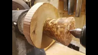 Schnaps Stamperl drechseln- Epoxy und Hobelsp&auml;ne woodturning
