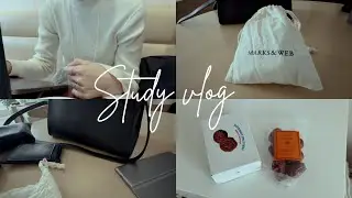 40代会社員の勉強vlog | 1年が充実する目標の立て方・コツ3選☃️ | バッグの中身をご紹介👜✨