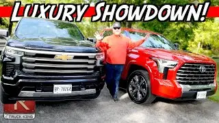Toyota Tundra Capstone против Chevy Silverado High Country — битва больших $$$ грузовиков!