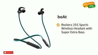 boAt Rockerz 255 Sports Wireless Headset with Super Extra Bass, IPX5 Water & Sweat Resistance