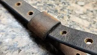 Making Leather Belt Keeper