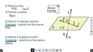 Point, Line, Plane, Segment, and Ray