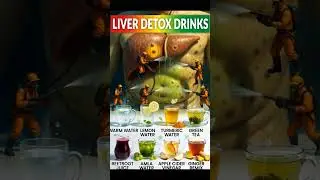 Top 8 Liver Detox Drinks to Cleanse Naturally #health #wellness #usa #shorts