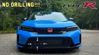 Civic Type R FL5 — крепление переднего номерного знака без сверления