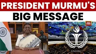 President Droupadi Murmu&rsquo;s Big Human Rights Message at Delhi Conference | Bharat Mandapam