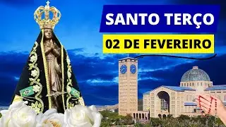 SANTO TERÇO DE HOJE - 02/02/2026 | MISTÉRIOS GOZOSOS | APRESENTAÇÃO DO SENHOR | SEGUNDA-FEIRA