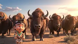 Five Little Bison Stomp, Stomp, Stomp | Nursery Rhymes for Kids & Baby Songs
