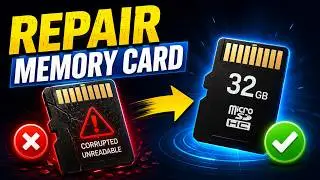 REPAIR MEMORY CARD - How to Repair Corrupted or Damaged Memory Card(Repair USB/SDCard)