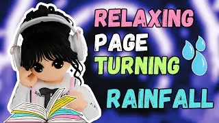 Roblox ASMR: 35 MINUTES Relaxing Page Turning + Rainfall - Fall Asleep FAST - NO TALKING -