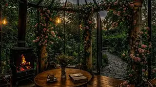 No Ads, SPRING Rain and Fireplace Symphony to Melt Away Stress and Welcome Peaceful, Restful Nights