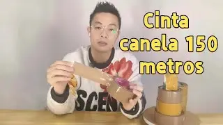 Cinta canela 150 metros,cinta marron para embalar,cinta de embalaje beige