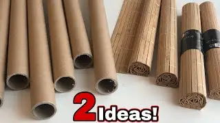 Karton Rulo ve Bambu Servis Altlığı ile 2 Güzel Fikir!