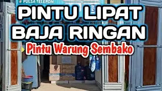 PINTU LIPAT BAJA RINGAN UNTUK WARUNG