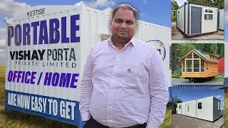 Customized Portable Office Cabin 40' x 10' with Pantry attached