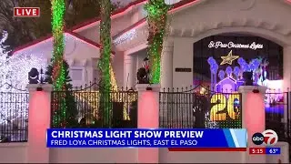 Fred Loya Christmas Light Show 2025 Preview