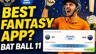 Best Fantasy App 2025!! #HarUserInfluencer #BatBall11 My BatBall 11 Team name BB11A01519376