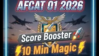 1.Marks Booster Series | AFCAT 01 2026 #afcat2026 