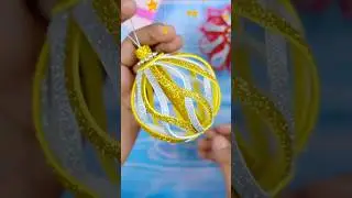 Handmade Christmas Ball🌲 DIY Xmas Ornaments Crafts Idea 2024😍❄️ #diy #craft #christmas #handmade