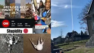 Stupid girl 😡| zombie spiders| mysterious video| best town in America?