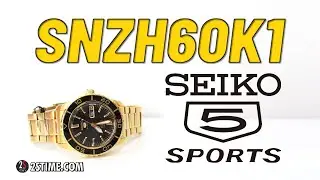 SEIKO 5 Sports SNZH60K1 | The Vintage Style Gold Watch