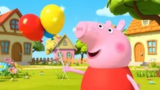 Peppa Pig&rsquo;s Balloon Floated to the Moon 🎈🌙 | Funny Toddler Song | Kids Rhymes