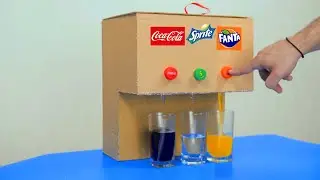 How to Make Coca Cola Soda Fountain Machine with 3 Different Drinks at Home
