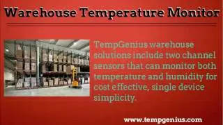 Choose Warehouse Temperature Monitor for Better Protection