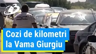 Cozi de kilometri la Vama Giurgiu. Românii din Grecia se întorc acasă