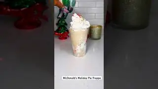 McDonald's Holiday Pie Frappe #asmrvideo #coffee #frappecoffee #frapperecipe #acrylicnails #recipe