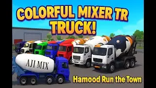 COLORFUL MIXER TRUCK | Fun Cement Truck Parade for Kids 🚛🌈