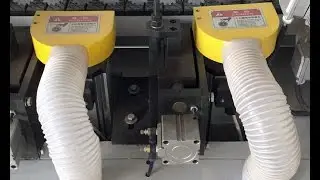Automatic Edgebander H600D Double Grooving Demo