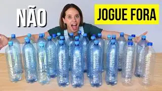 Ela decorou a sala com GARRAFAS PET e você vai ficar chocado! Do LIXO AO LUXO♻️