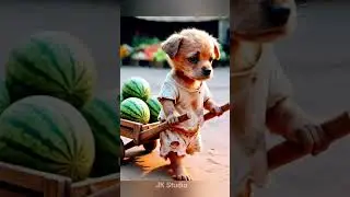 Poor Puppy Working Hard Viral Video Prompt 🐕 #aiart #trending #animals #prompt
