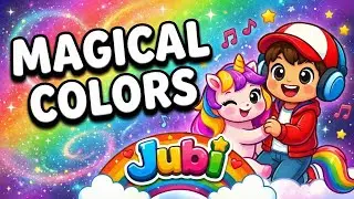 🌈 Learn Colors for Kids! Best Color Song with Jubi & The Unicorn 🎨