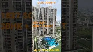 CLEO COUNTY || 3BHK+3 TOILET || 1827 SQ FT || PRICE 2.35 CR. || 🤙🏿+91-9650 206 806 #realestate
