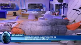 BBB 23: Ricardo e Sarah terminam DR  do edredom: 'Tira a m&atilde;o da&iacute;'