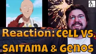Reaction: TFS Cell Vs Saitama & Genos #CellGames -AND- Funny Anime Vines (@AirierGames)